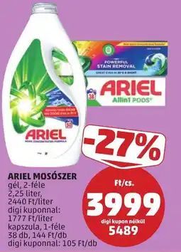 PENNY Ariel mosószer ajánlat