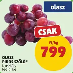 PENNY Olasz piros szőlő ajánlat