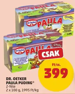 PENNY Dr. Oetker paula pudding ajánlat