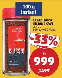PENNY Casablanca instant kávé classic ajánlat