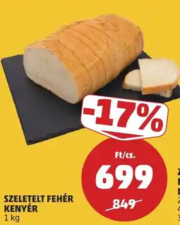 PENNY Szeletelt fehér kenyér ajánlat