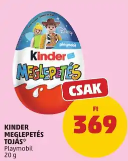 PENNY Kinder meglepetés tojás ajánlat