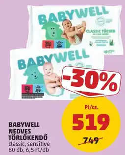 PENNY Babywell nedves törölkendő ajánlat