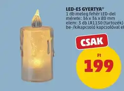 PENNY LED-es gyertya ajánlat