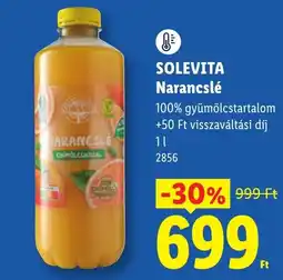 Lidl Solevita narancslé ajánlat