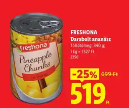 Lidl Freshona darabolt ananász ajánlat