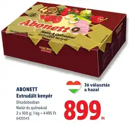 Lidl Abonett extrudált kenyér ajánlat