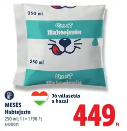 Lidl Meses habtejszin ajánlat