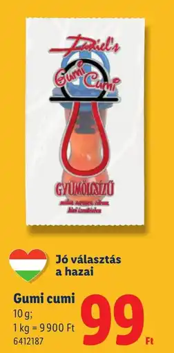 Lidl Daniel's gumi cumi ajánlat