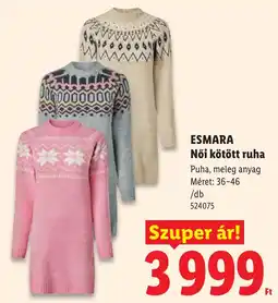 Lidl Esmara női kötött ruha ajánlat
