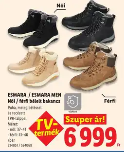 Lidl Esmara / esmara men női / férfi bélelt bakancs ajánlat