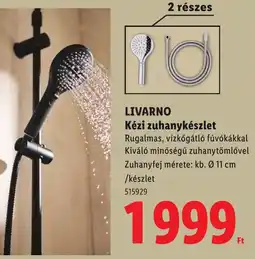 Lidl Livarno kézi zuhanykészlet ajánlat