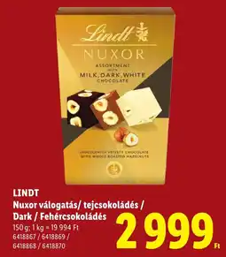 Lidl Lindt nuxor válogatás ajánlat