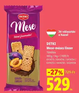 Lidl Detki mese-mézes linzer ajánlat