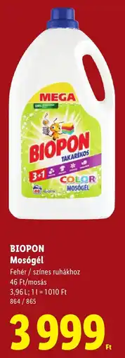Lidl Biopon mosógél ajánlat