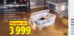 Lidl Tárolódobozszett fedéllel ajánlat