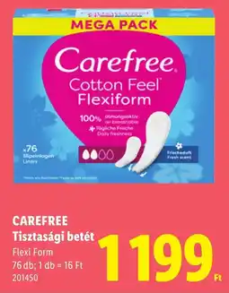 Lidl Carefree tisztasági betét ajánlat