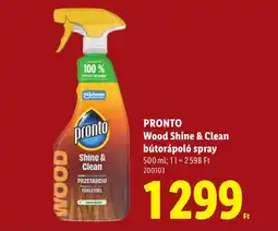 Lidl Pronto wood shine & clean ajánlat