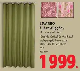 Lidl Livarno zuhanyfüggöny ajánlat
