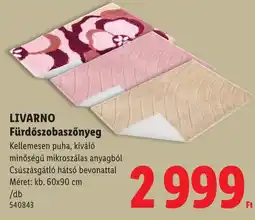 Lidl Livarano fürdőszobaszőnyeg ajánlat