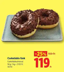 Lidl Csokoládés fánk ajánlat