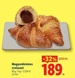 Lidl Mogyorókrémes croissant ajánlat