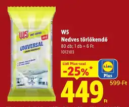 Lidl W5 nedves törölködő ajánlat