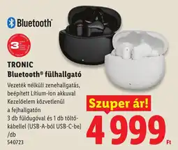 Lidl Tronic bluetooth fülhallgató ajánlat