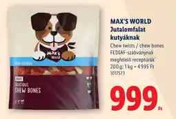 Lidl Max's World jutalomfalat kutyáknak ajánlat
