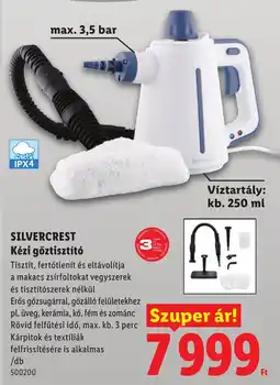 Lidl Silvercrest kézi gőztisztító ajánlat