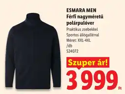 Lidl Esmara men férfi nagyméretű polárpulóver ajánlat