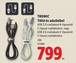 Lidl Tronic töltő és adatkábel ajánlat