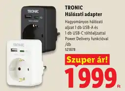 Lidl Tronic hálózati adapter ajánlat