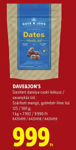Lidl Dave & Jon's ajánlat