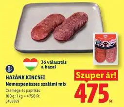 Lidl Hazánk kincsei nemespenészes szalámi mix ajánlat