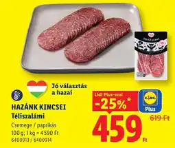 Lidl Hazánk kincsei téliszalámi ajánlat