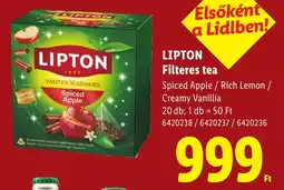 Lidl lipton filteres tea ajánlat