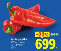 Lidl Kápia paprika ajánlat