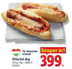 Lidl Óriás hot-dog ajánlat