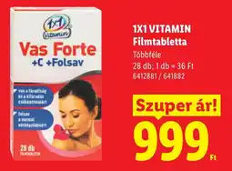 Lidl 1x1 vitamin vas forte +c +folsav ajánlat