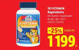 Lidl 1x1 vitamin d3-vitamin rágótabletta ajánlat