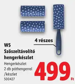 Lidl W5 szőszeltávolító hengerkészlet ajánlat