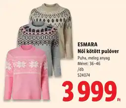 Lidl Esmara női kötött pulóver ajánlat