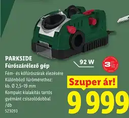 Lidl Parkside fúrószárélező gép ajánlat