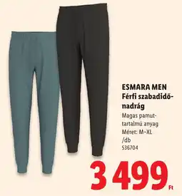 Lidl Esmara men férfi szabadidó-nadrág ajánlat