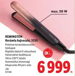 Lidl Remington kerámia hajvasaló s530 ajánlat