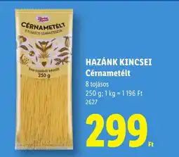 Lidl Hazánk kincsei cérnametélt ajánlat