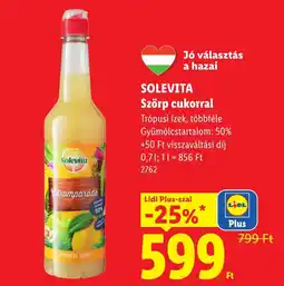 Lidl Solevita szörp cukorral ajánlat