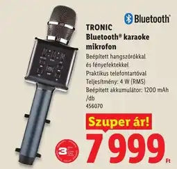 Lidl Tronic bluetooth karaoke mikrofon ajánlat
