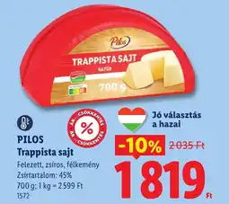 Lidl Pilos trappista sajt ajánlat